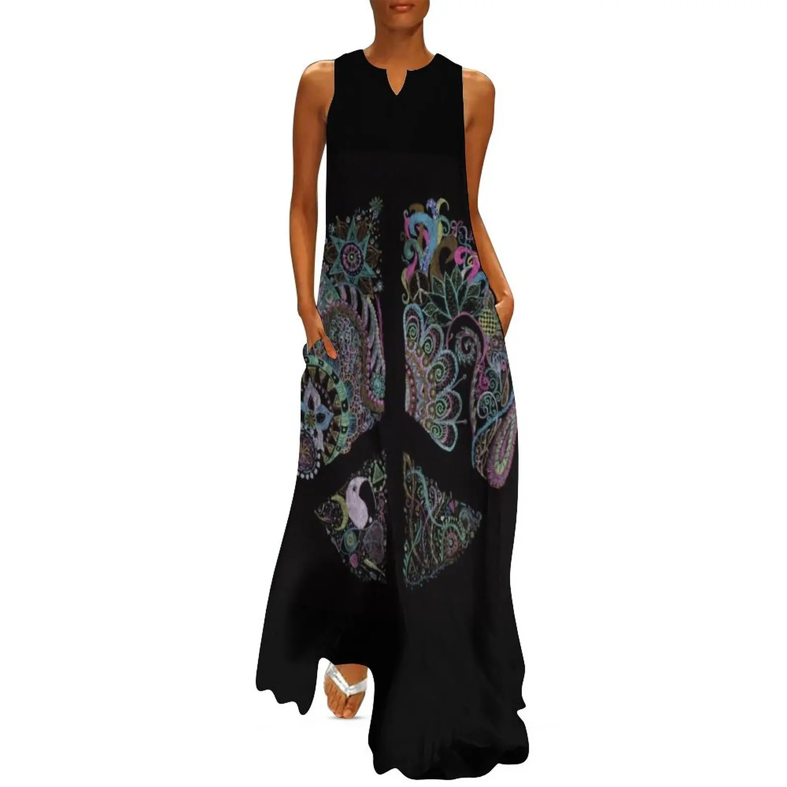 

Hippie Long Dress women's summer dress 2025 women's clothing summer 2025 novelties Dress