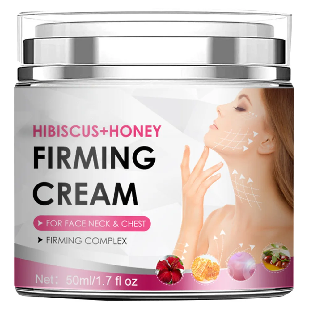 50ml Hibiscus and Honey Facial Cream Firming Lifting Skin Treatment Facial Neck Under Eye Cream Night Cream Anti Aging Wrinkles