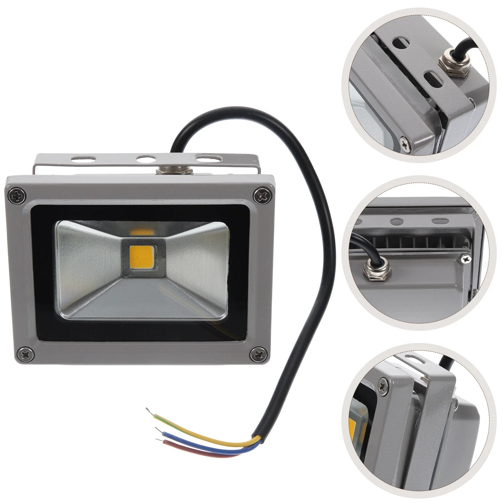 

10W Waterproof LED Flood Light Outdoor Warm White 2800K-3200K 85V-265V Ac Spotlight for Garden Yard Stadium Wall Lighting