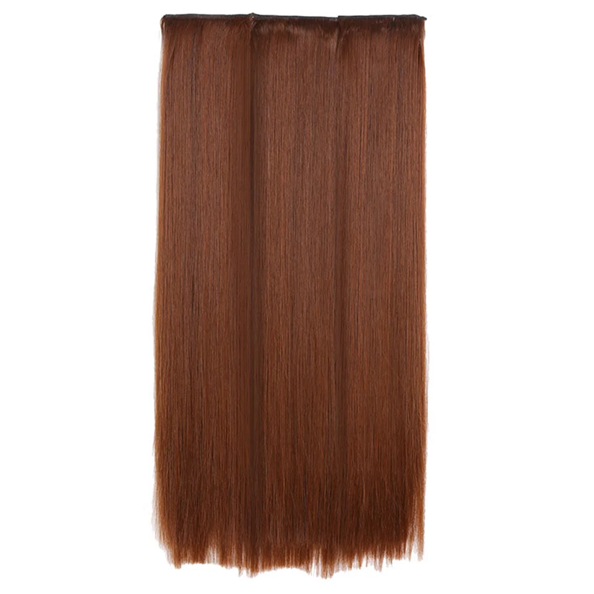 

A71P 55cm Straight Hair Three-Piece Wig Set Long Hair Wig for Women Cosplay Natural Hair Heat Resistant Light Brown