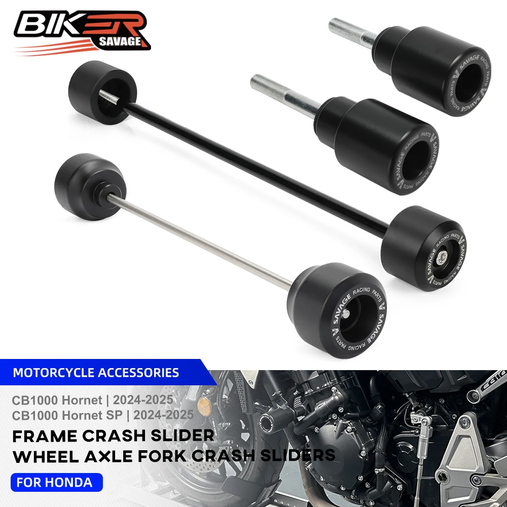 

For Honda CB1000 Hornet Frame Crash Slider CB1000 SP 2025 Motorcycle Front Wheel Axle Sliders Rear Wheels Hub Anti-Collision