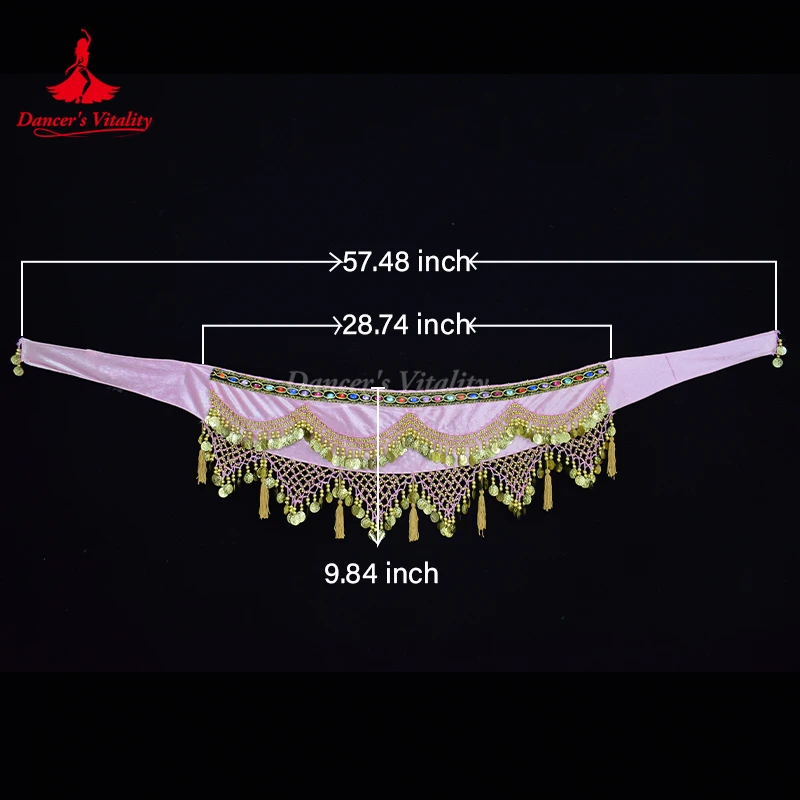Écharpe de hanche de danse du ventre pour femmes, lanterne en velours 303, pièces d\'or, ceintures en ylène du ventre, nouveau style