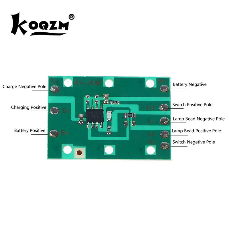 1pcs Universal Headlamp Circuit Board Strong And Weak Flash Three Gears 3.7V Zoom Fixed-focus Headlamp Circuit Board