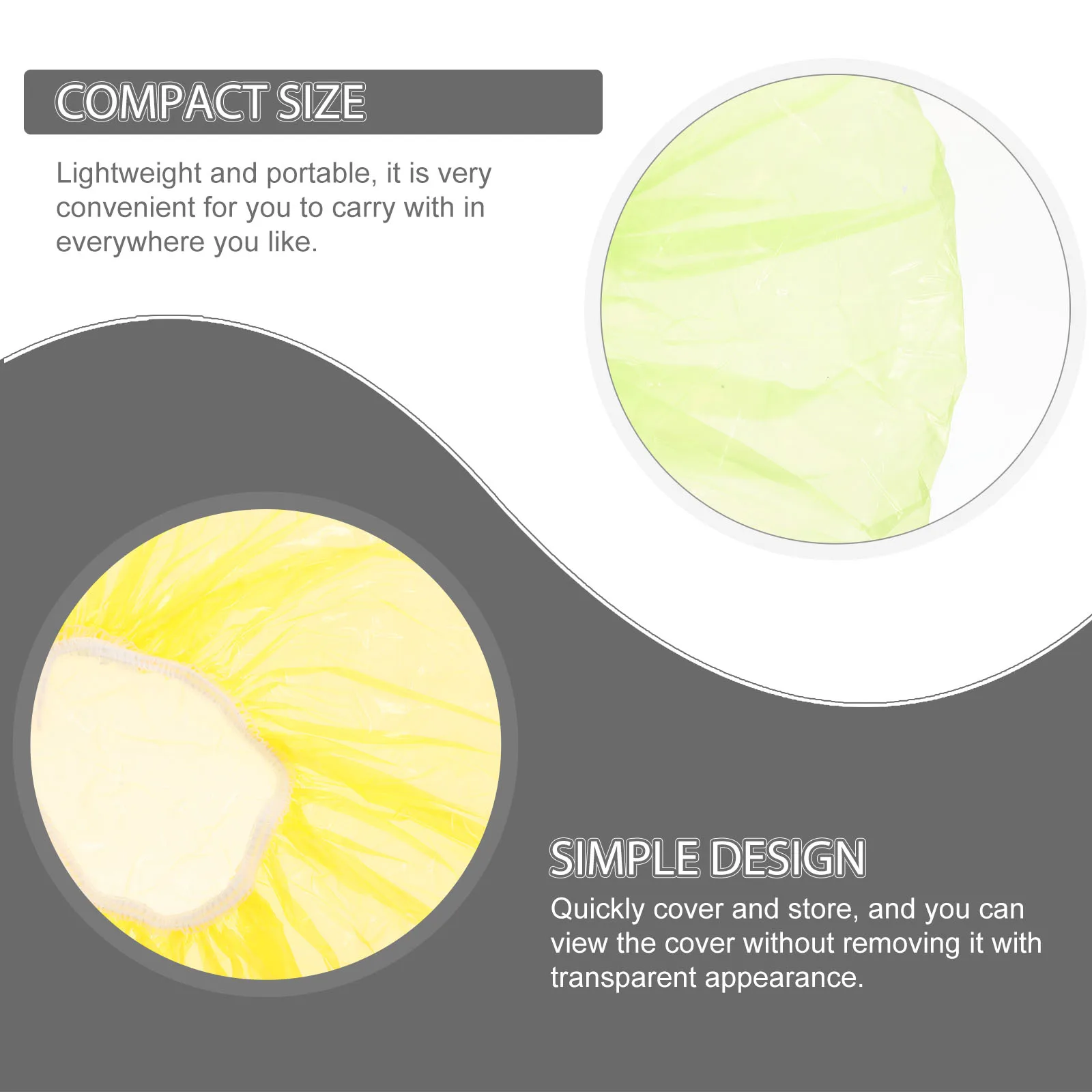 

60 Pcs Cover Food Dustproof Covers Reusable Food Cover Stretch Bowl Lids Elastic Storage Bags Plastic Kitchen Outdoor