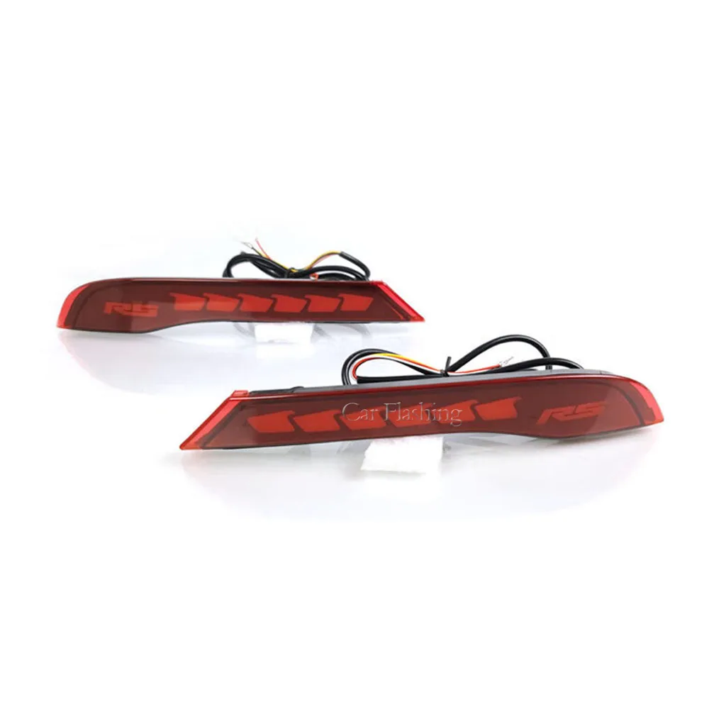 Car LED Rear Bumper Tail Lights For Chevrolet Trax 2020 2021 2022 2023 Reflector Lamp Brake Stop Light turn signal