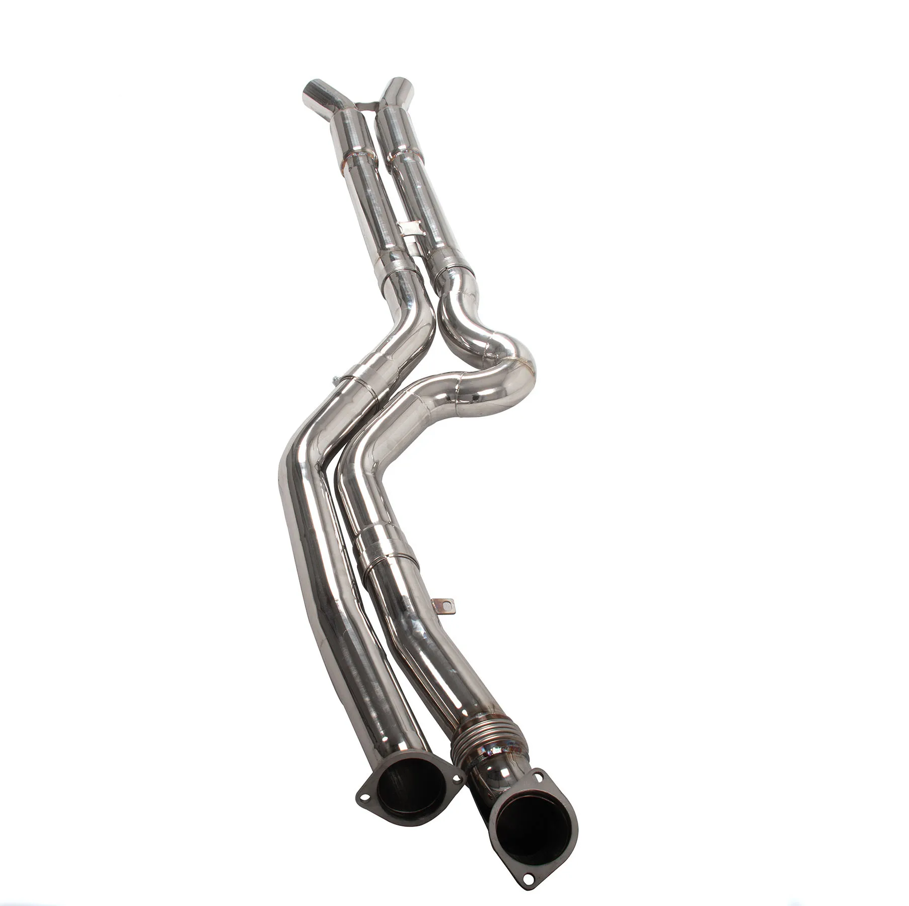 Stainless Steel Material Apply for the BMW M3M4 G8X 3.0T Single-side Dual-tube Exhaust System Mid-Pipe
