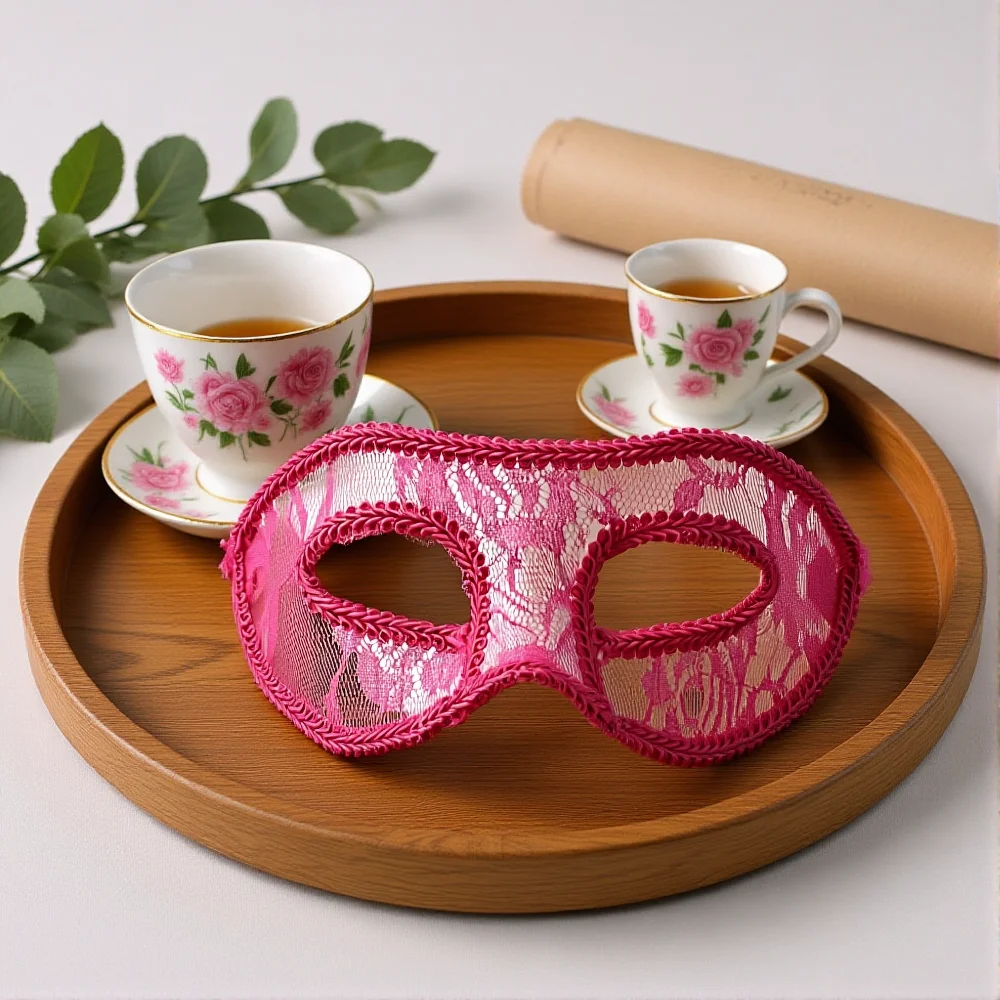 Lace Mask Feminine Half Face Mask Translucent Eye Mask Comfortable For Halloween Carnivals Costume Parties