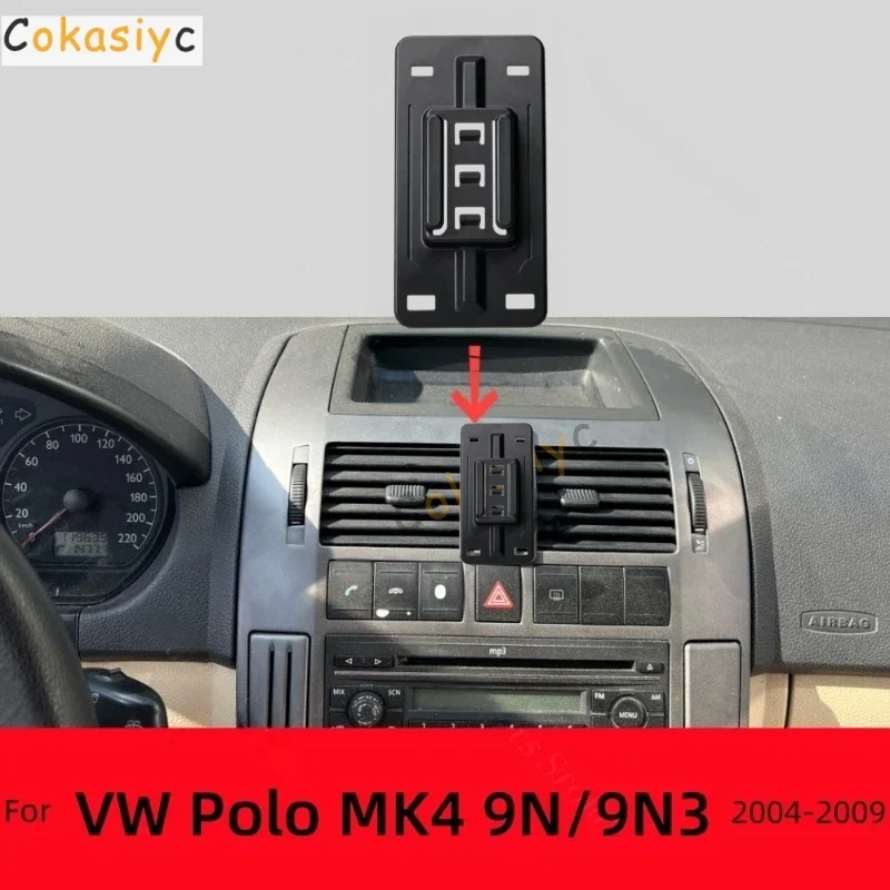For Volkswagen VW Polo MK4 9N/9N3 2004-2009 2005 Car Mobile Support Special Fixed Bracket Base Wireless Charging Car Accessories