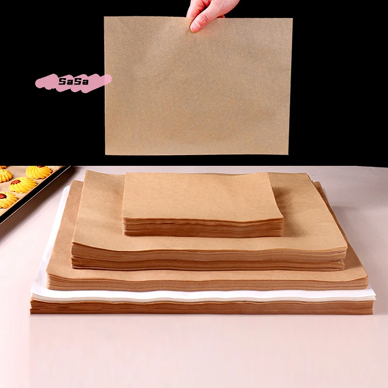 50/100Pcs Non-Stick Parchment Paper Baking Sheets Precut for Oven Air Fryer Grilling Mat Paper - Kitchen Baking Essentials