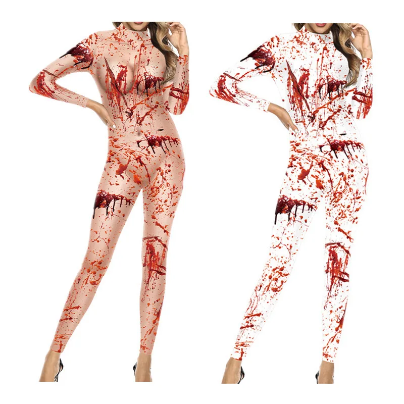 

2025 New loween Stage Performance Costume Funny Print Jumpsuit Tight Fit Clothing Chinese Manufacturer Summer Season
