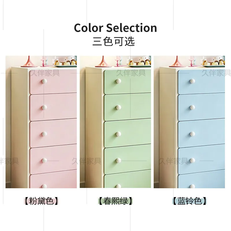 Cream style living room storage cabinet bedroom creative bedside storage cabinet