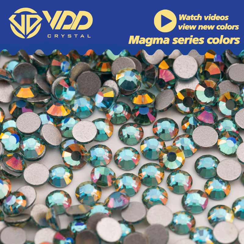 VDD 353 Magma-Aquamarine SS6-SS30 Glass Rhinestones Crystal Flatback Strass Stones For DIY Crafts Accessories Nail Art