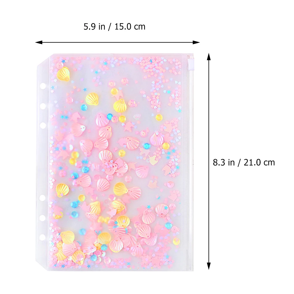 

Handbook Zipper Bag Loose Leaf Bags Stationary Organizer Folder Binder Pockets Storage