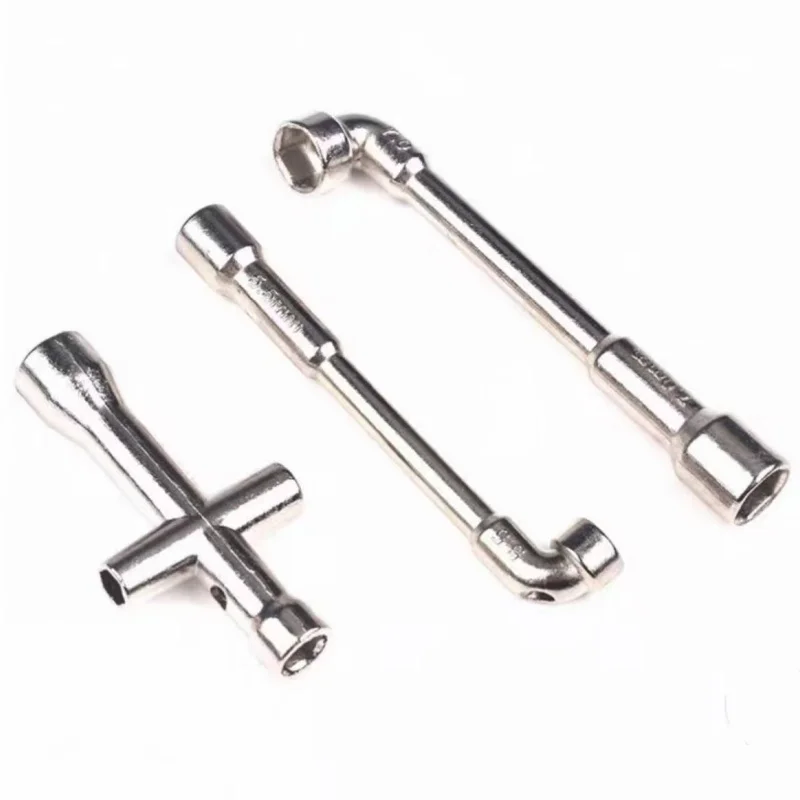 1pcs mini small cross socket wrench M2/M2.5/M3/M4 nut tool 7-character pipe type double hexagonal L-shaped