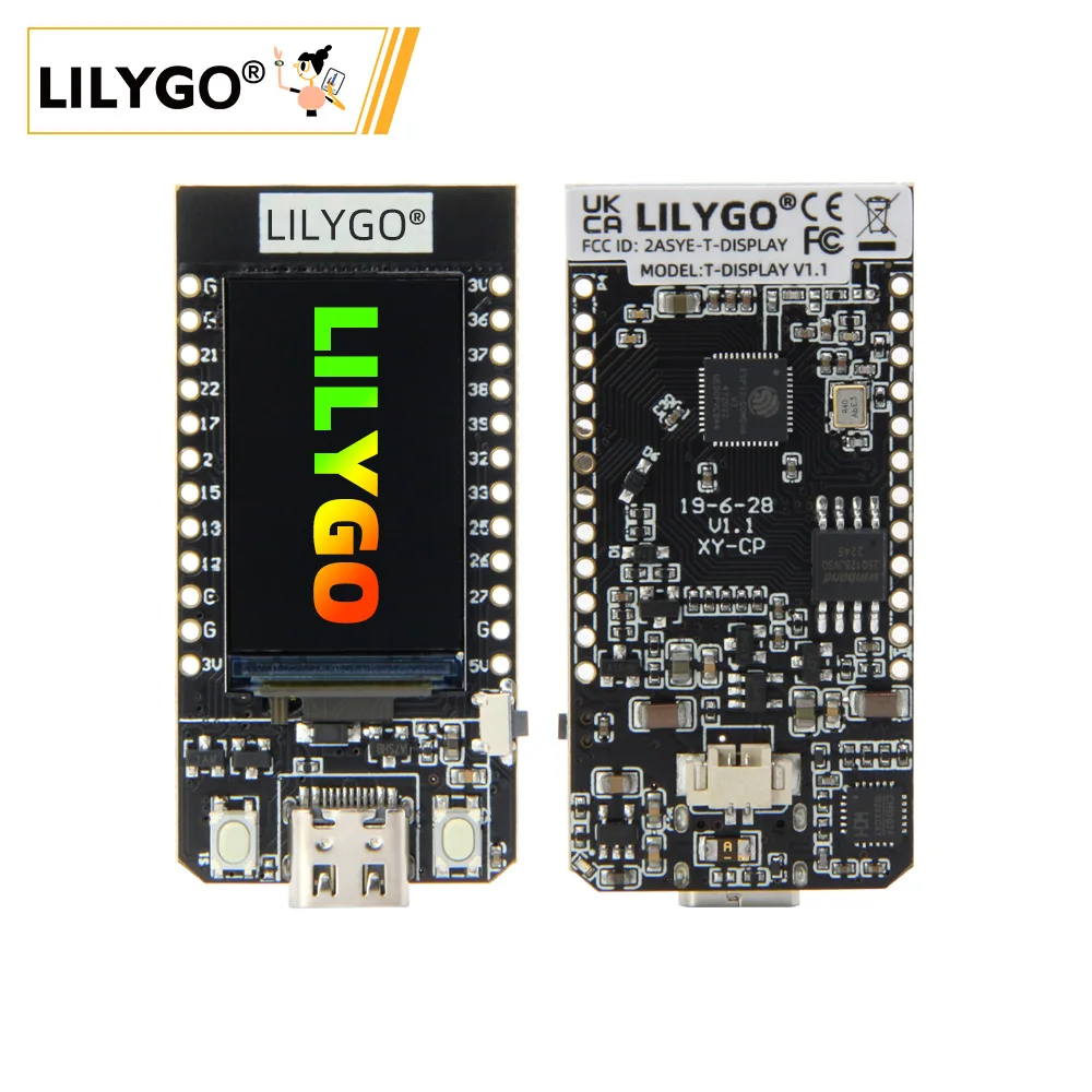 LILYGO® TTGO T-Display 1.14 Inch LCD ESP32 WiFi i kompatybilna z Bluetooth płyta modułowa dewelopera 1.14 Cal płyta sterowania LCD