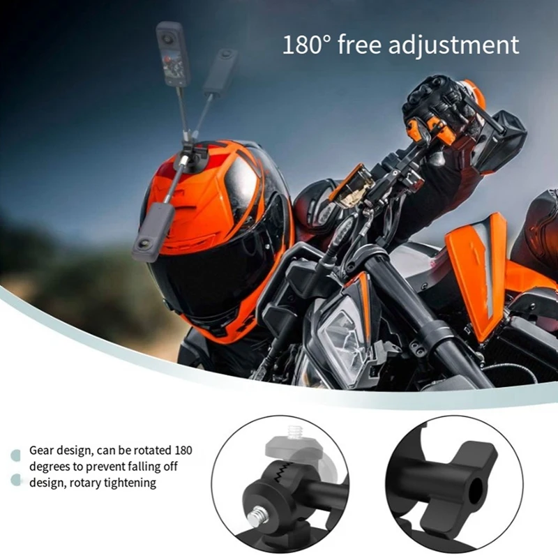 Top-Suitable For 3S/X4/X3 Gear Flexible Adhesive Base Curved Helmet Bracket