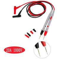 Multimeter Test Leads Universal Cable AC DC1000V 20A 10A CAT III Measuring Probes Pen for Multi-Meter Tester Wire Tips Wire Pen