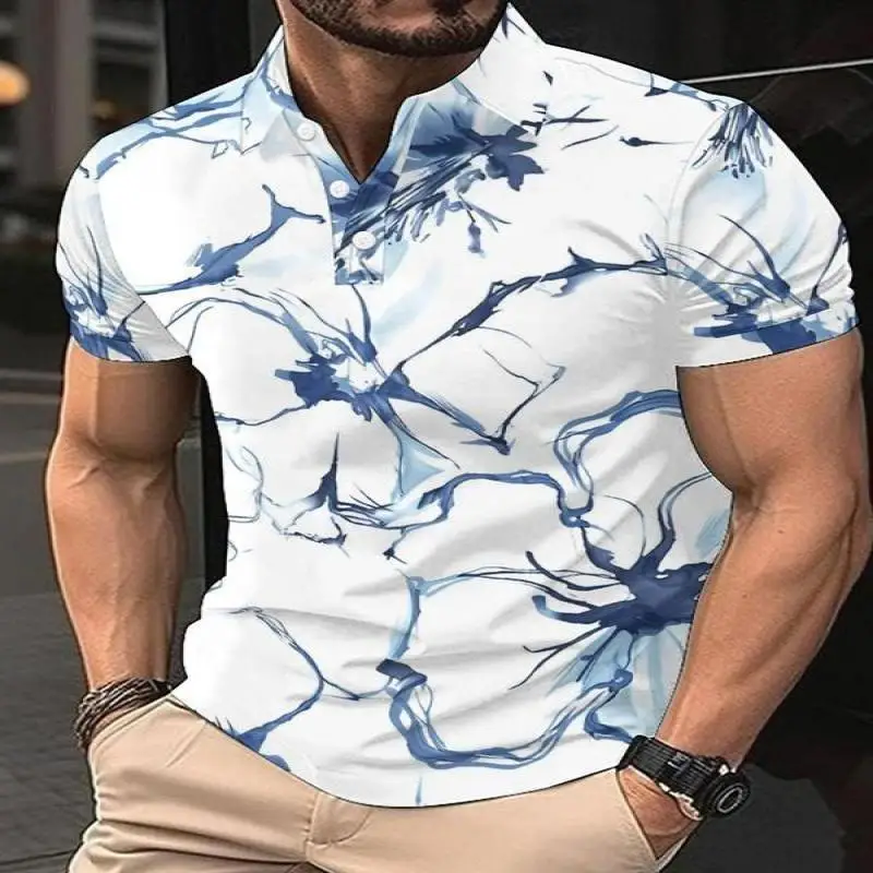 

Мужской стандартный крой irt X796 с узором в виде дерева, прохладный тонкий хлопок, Ciwalk, летняя мода, Cleanfit, дизайн в полоску