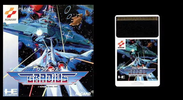 16bits PC Engine HU-CARD : GRADIUS ( Japan Version!! )
