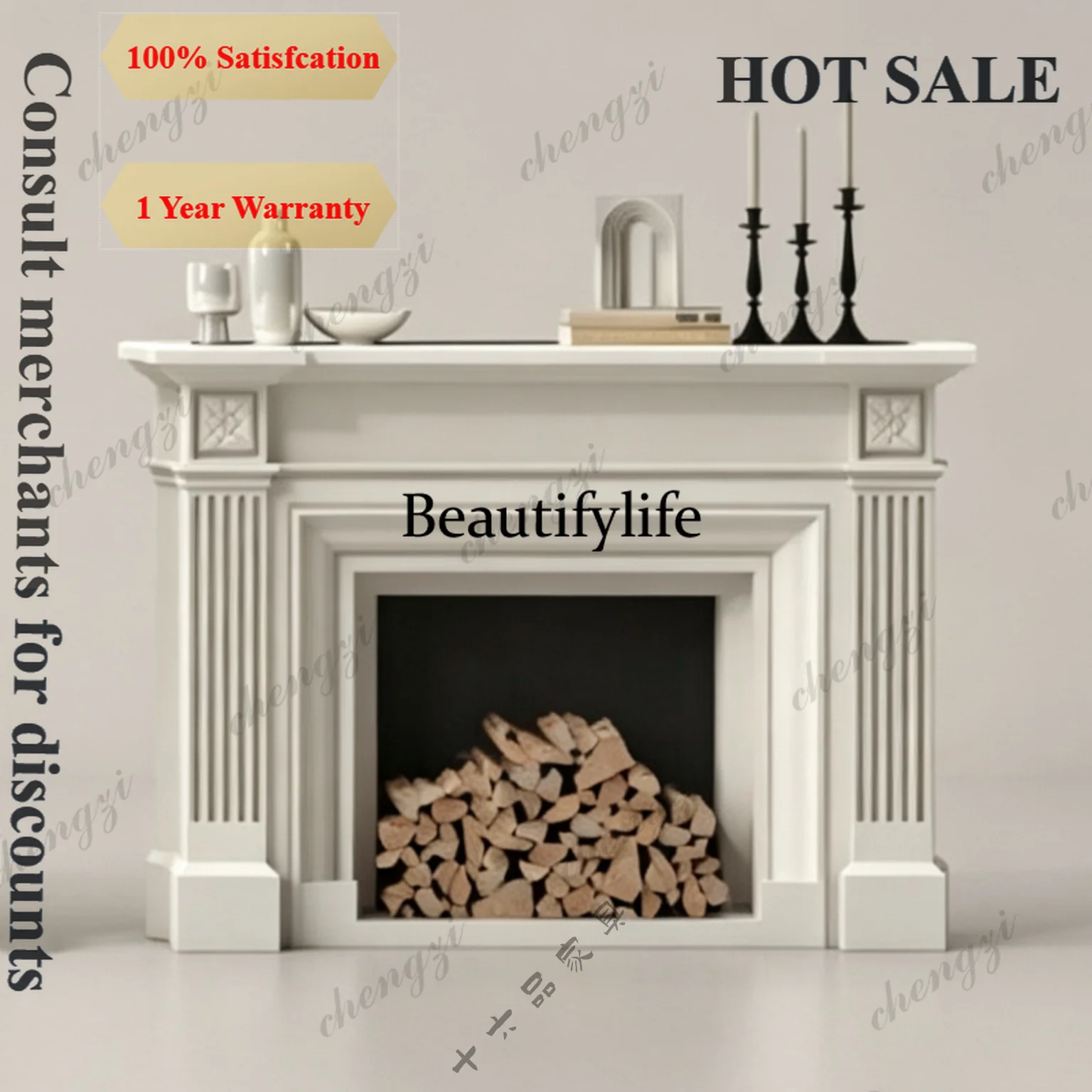B567  French carved fireplace rack, retro solid wood decorative rack, entrance rack, locker