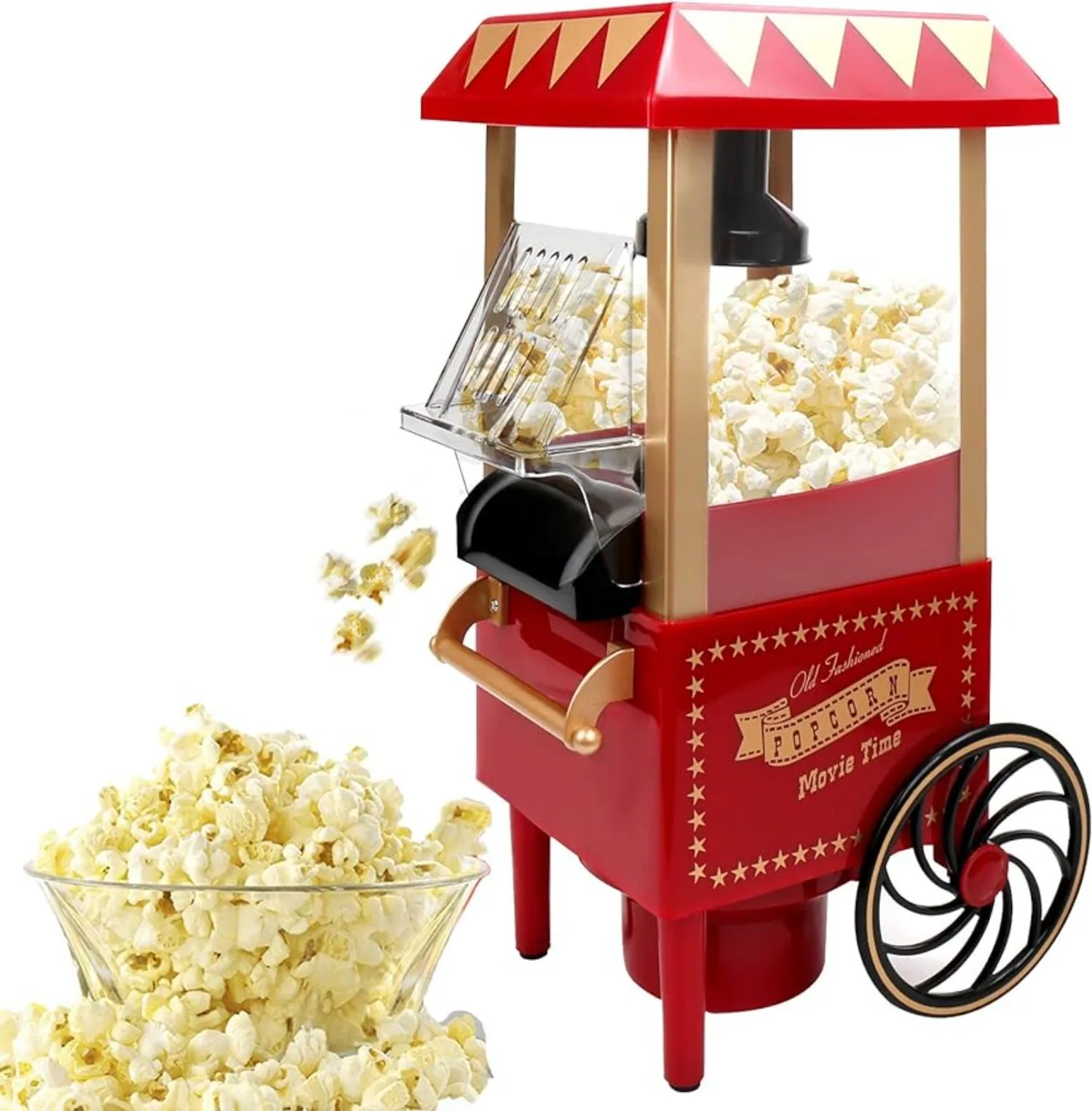 

Hot Air Popcorn Machine 200W Household Electric Popcorn Machine with Kernel Measuring Spoon