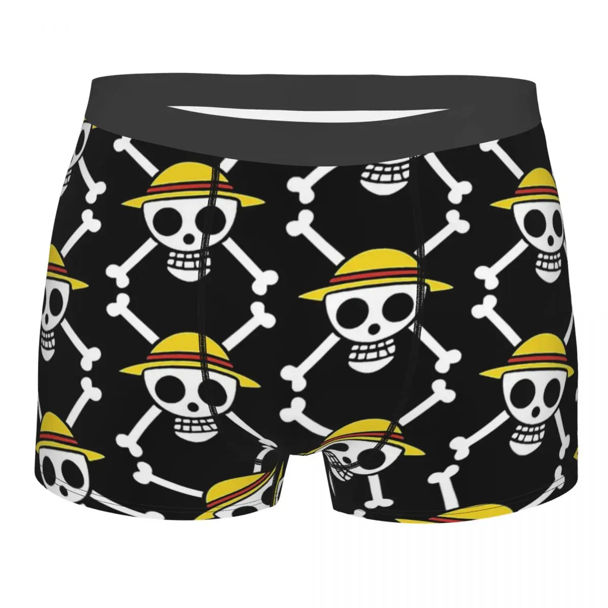 

Straw Hat Pirates Logo Man's Printed Boxer Briefs Underwear Luffy Highly Breathable Top Quality Birthday Gifts