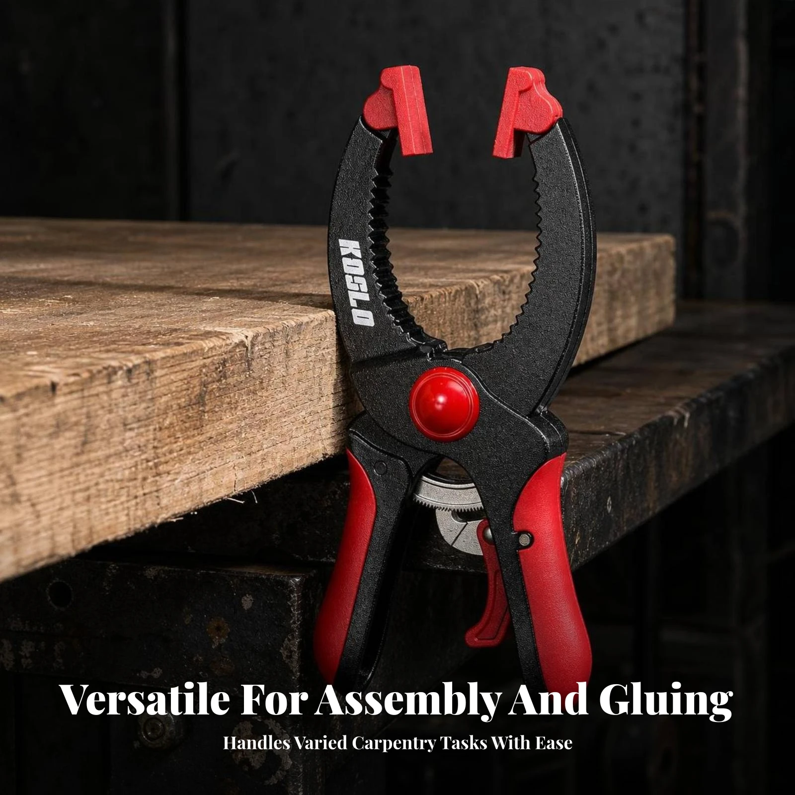 Ratchet Woodworking Clamp Ratcheting Ratchet Clamp Clamps Non-Slip Hardware Stable for Woodworkers, Furniture Assembly, Workshop