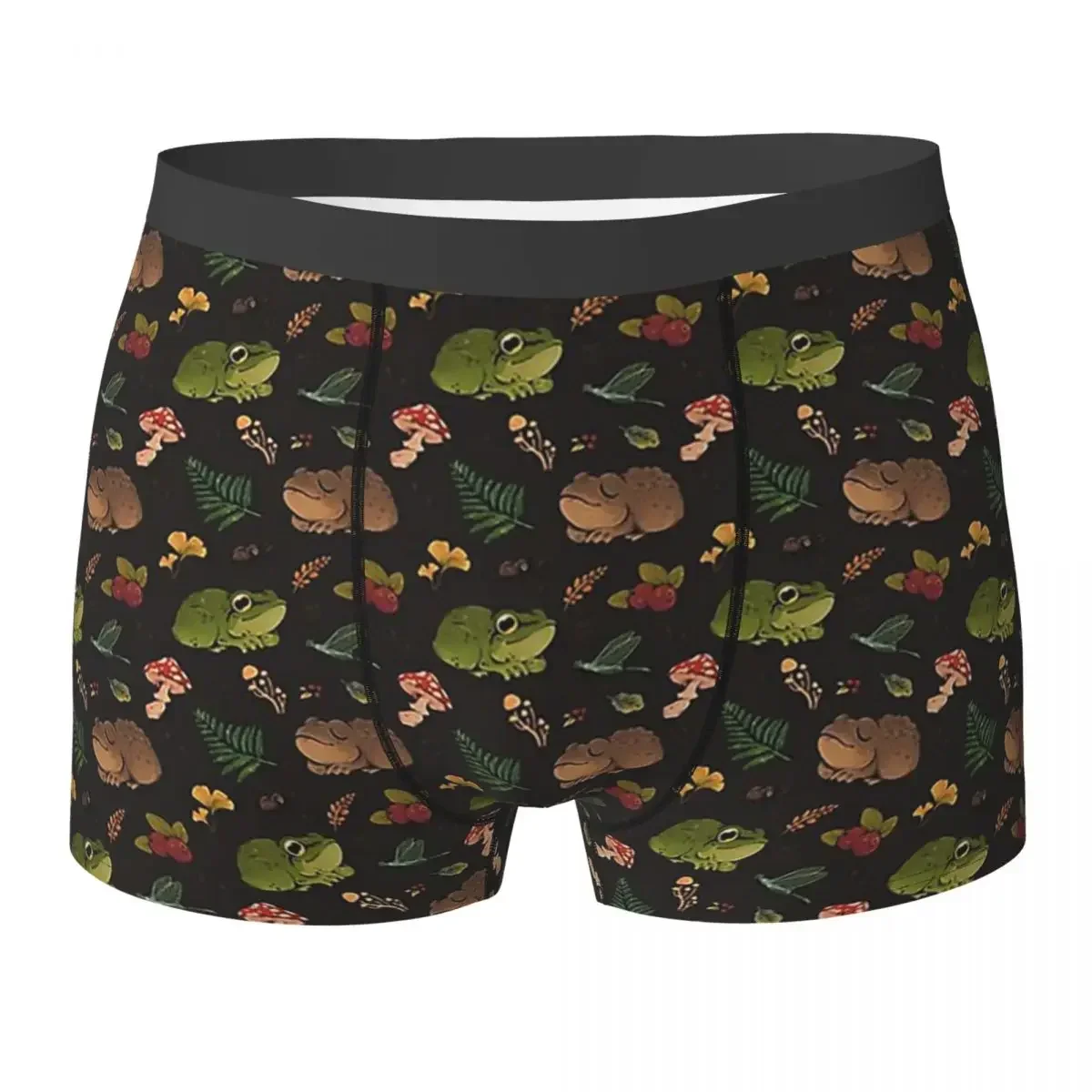 Boxer Underpants Shorts Frogs & Berries Panties Male Breathable Underwear For Homme Man Boyfriend Gifts