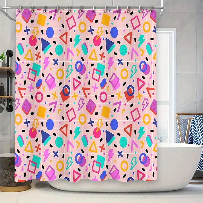 

Boho Shower Curtain Tropical Leaf Pattern Bathroom Decor Waterproof Fabric Liner Modern Farmhouse Coastal Beach Themed