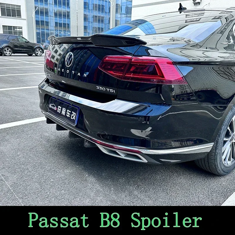 New！ For VW Passat B8 Rear Spoiler 2015 2016 2017 2018 2019 2020 2021 2022 2023 Passat B8 Sedan Spoilers Rear tail wing Accessor