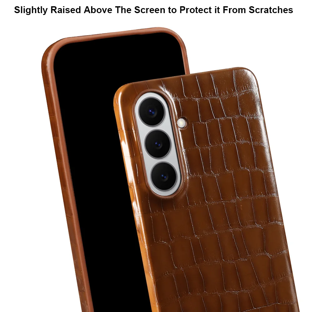 Luxury Crocodile Leather Case For Samsung Galaxy A56 A36 A26 A55 A17 A35 A16 A06 A07 A34 A54 A13 A33 A25 Phone Cases Back Cover