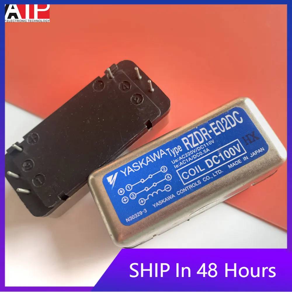 1PCS Original RZDR-E02DC-DC24V RZDR-E02DC-DC100V Relay RZDR-E02DC DC24V DC100V 24V 100V