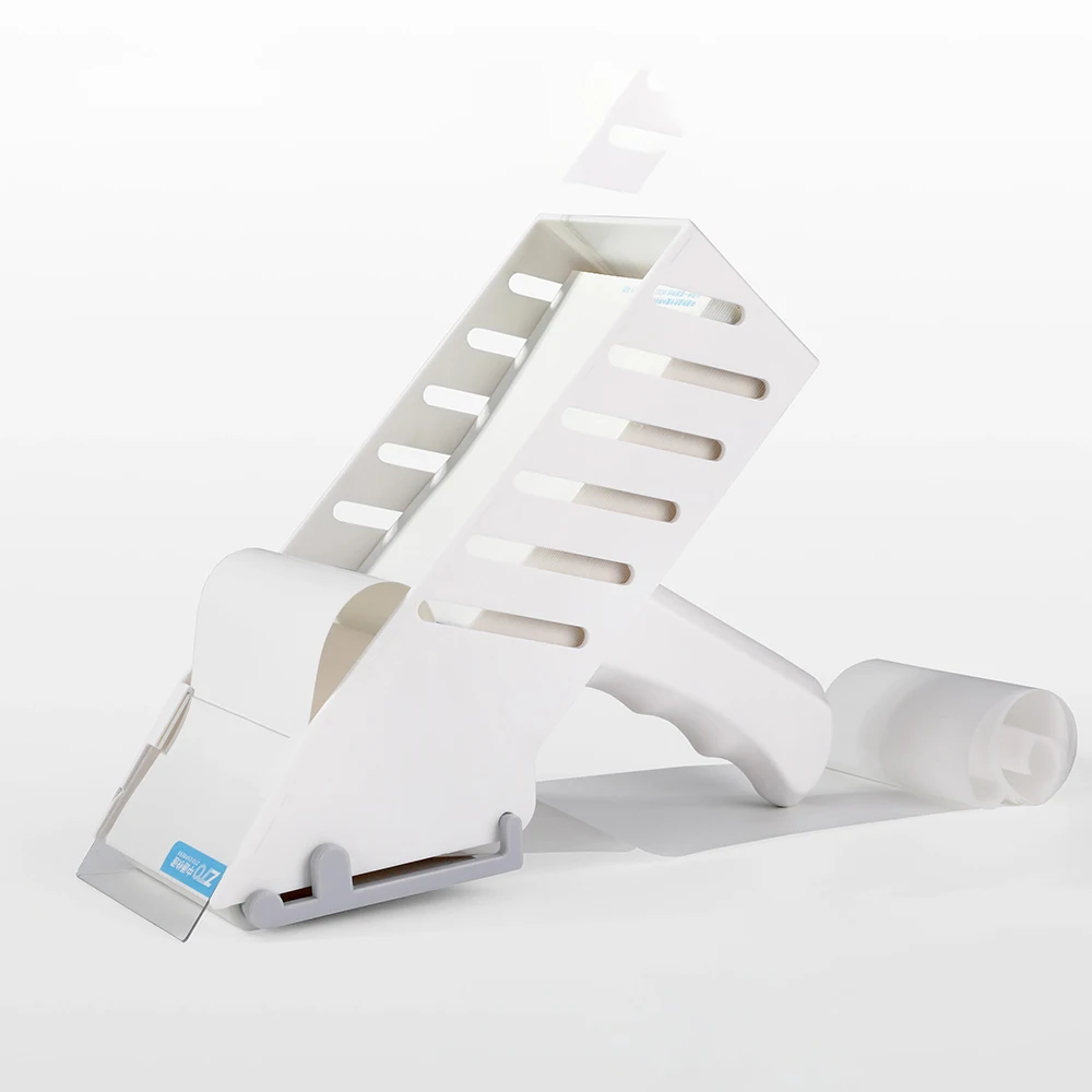Handheld Express Label Applicator - High Capacity (400 Labels), Magnetic Roller, Ergonomic Grip (for 76x130mm Labels)