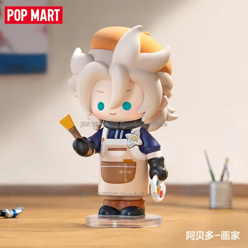 POP MART Genshin Impact Dress-Up Dreams Themed Chibi Series Blind Box Cute Anime Figure Fashion Desktop Ornaments Guess Bag Toys