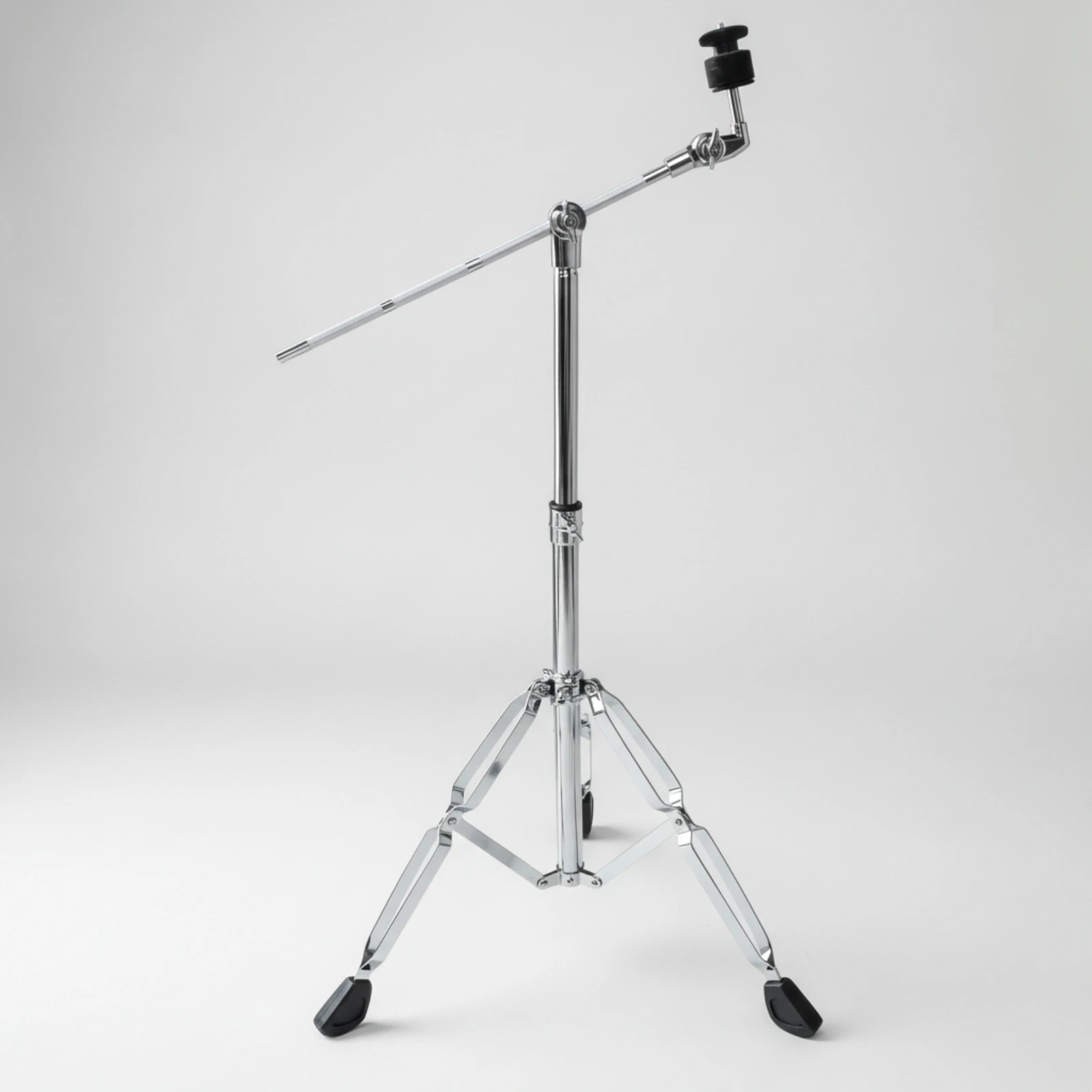 Outrigger Cymbal Stand Adjustable Height Drum Kit Cymbal Stand Double-Braced Stable for Drummers, Performances, Practice Rooms
