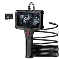 1080P HD Endoscope Camera with Light 4.3'' Color LCD Screen Borescope IP67 Waterproof Inspection Camera with 8 LED 32GB TF Card