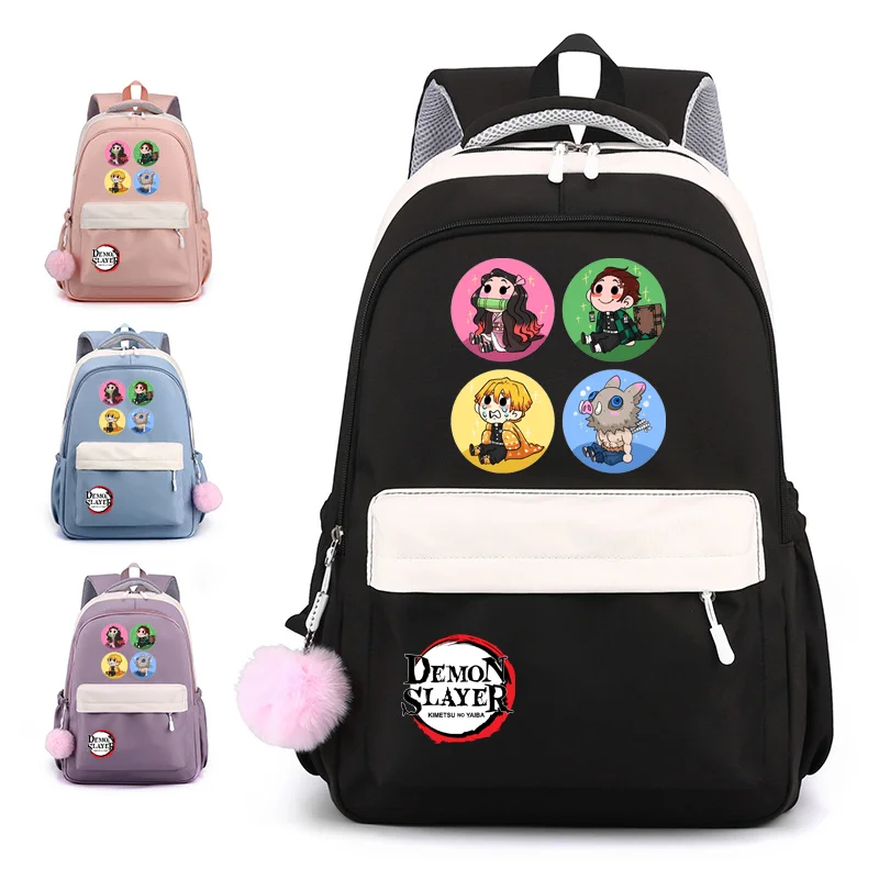 Cute Cartoon Anime Harajuku zaino donna uomo Outdoor Fashion zaino Anime zainetto zaini con cerniera di alta qualità