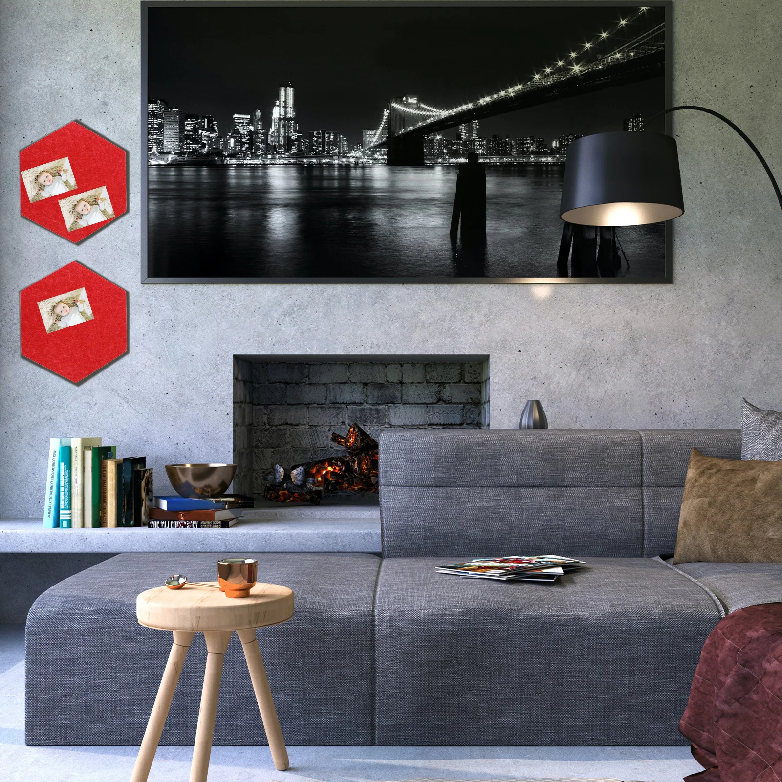 

12pcs Hexagon Felt Board Wall Decor For Home Office Classroom Chalkboard Message Board Display Panel Wall Sticker