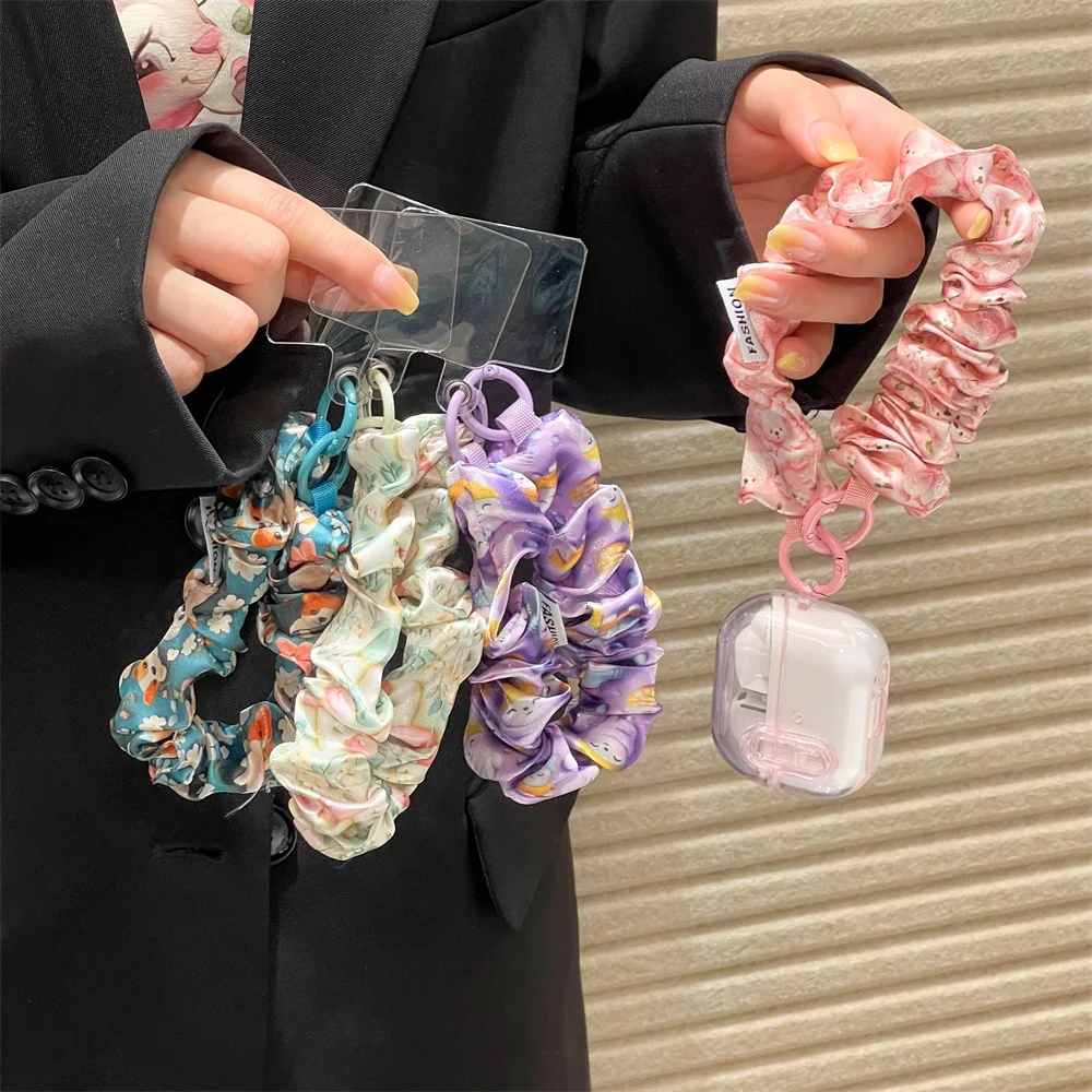

Universal Short Wrist Strap Bracelet Mobile Phone Lanyard Anti-lost Flower Hair Tie Key Chain Rope Cell Phone Accessories