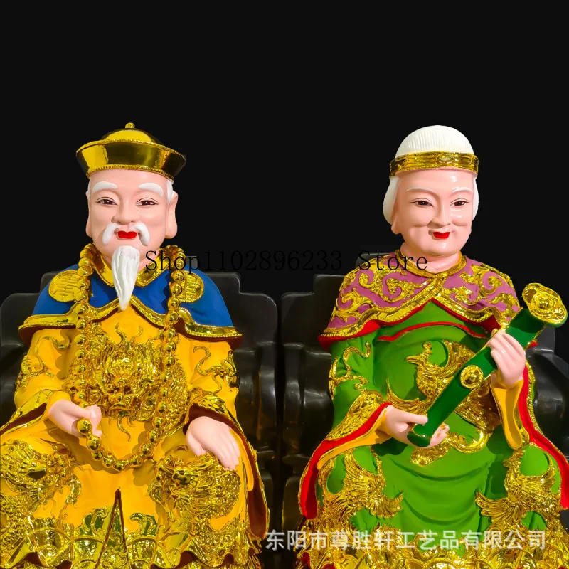 Wholesale of colorful, resin Buddha statues of the Yellow Three Grandfathers and Grandmothers, including the Black Old Grandmoth