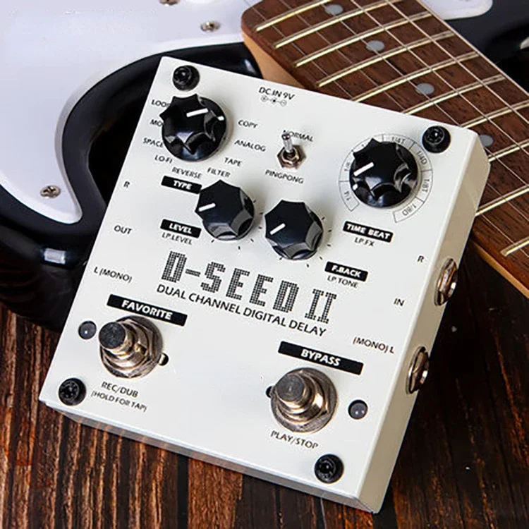 Guitar Stereo Digital Delay Monolithic Effects LOOPER Looping Recording D-SEED II