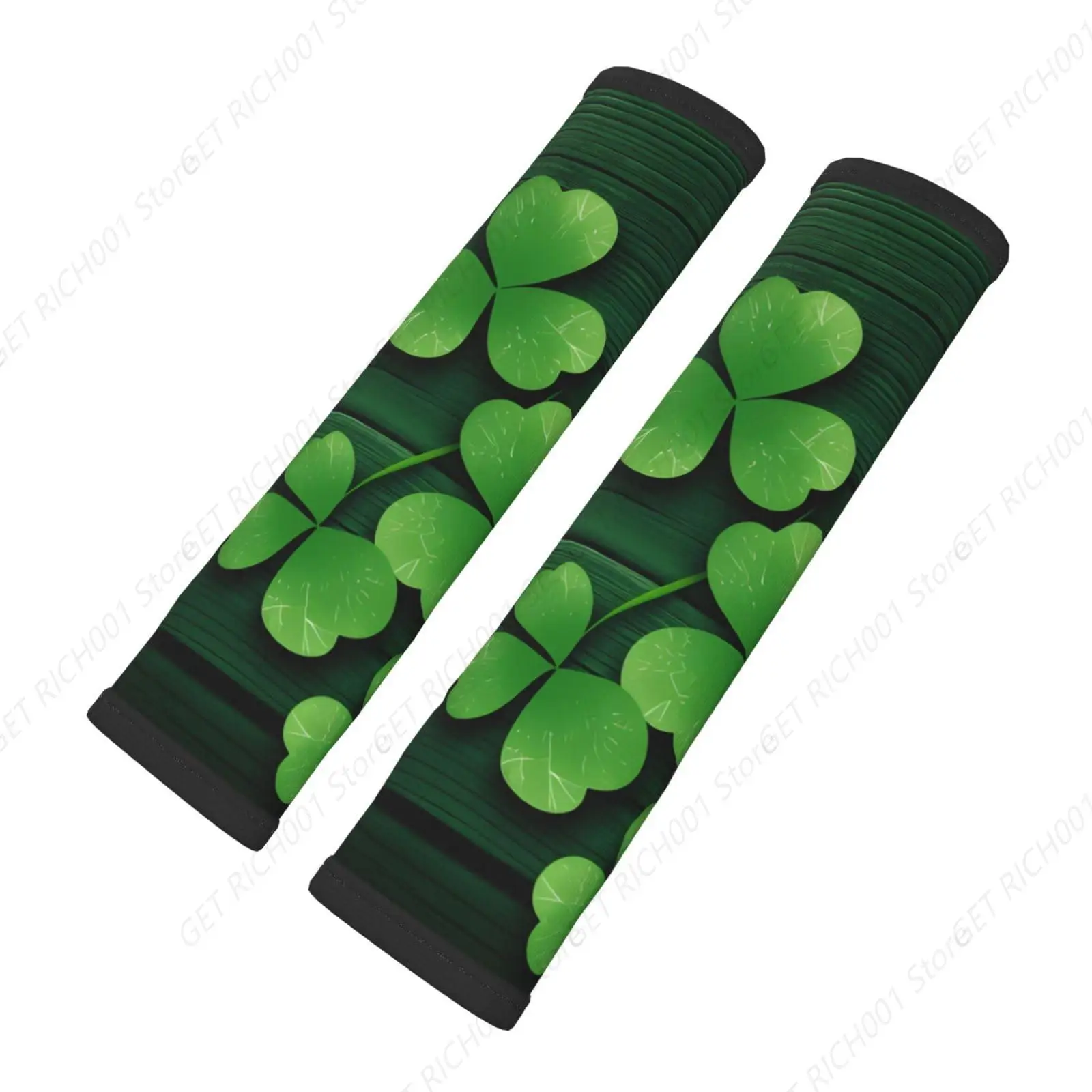 

Деревянный чехол на ремень безопасности Clovers Shamrocks подходит для автомобилей, грузовиков, внедорожников, седанов, впитывающий пот, чехол на ремень безопасности автомобиля, День Святого Патрика