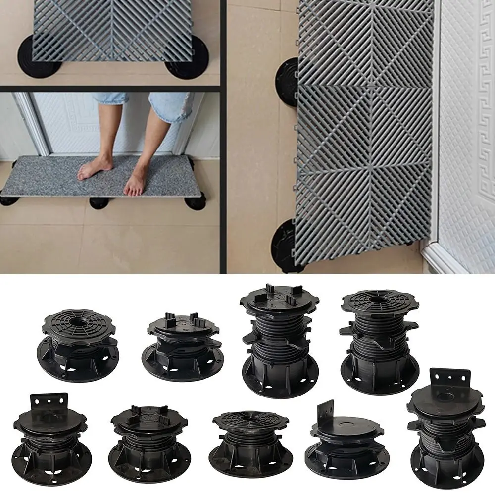 1/2Pcs Height Adjustable Decking Support Pedestal Set Eliminate Slope Difference Terrace Bearing Deck Support Base Slab Bearing