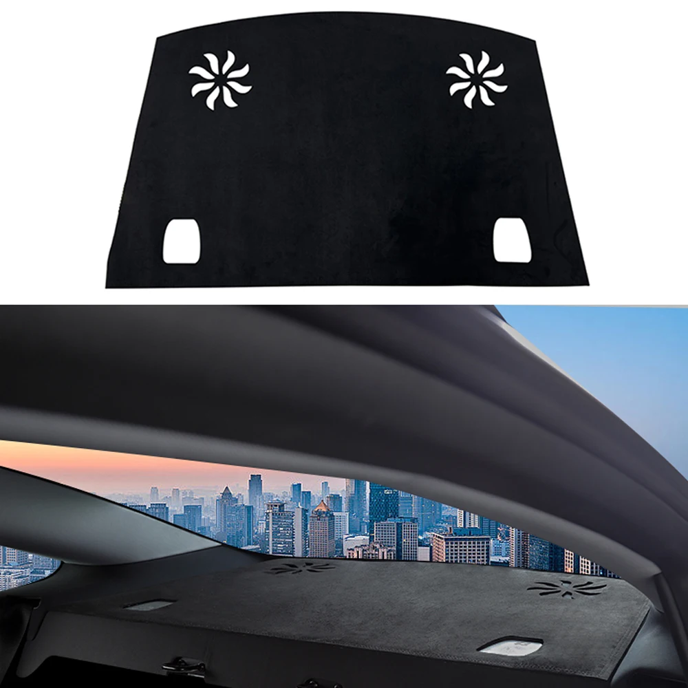 

Car Dashboard Cover Mat Sun Shade Pad Instrument Panel Carpets Anti-UV For Tesla Model 3 2024 Car Accessories