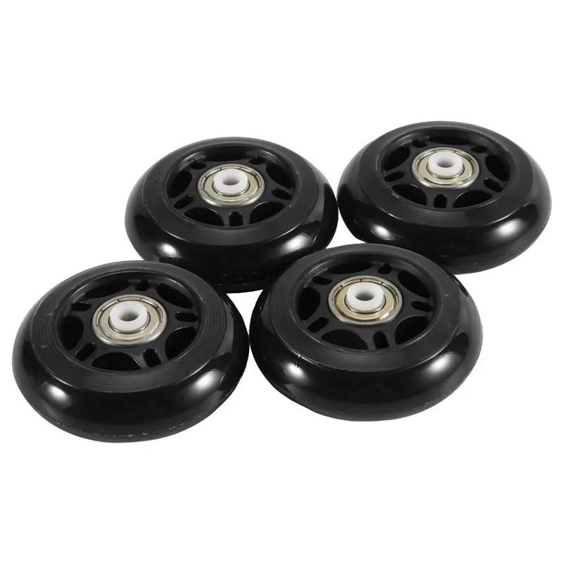 B48B-4Pcs Roller Skates Non-Flashing Wheel Skate Wheel 70X24mm Bearing Skate Accessories Non-Slip