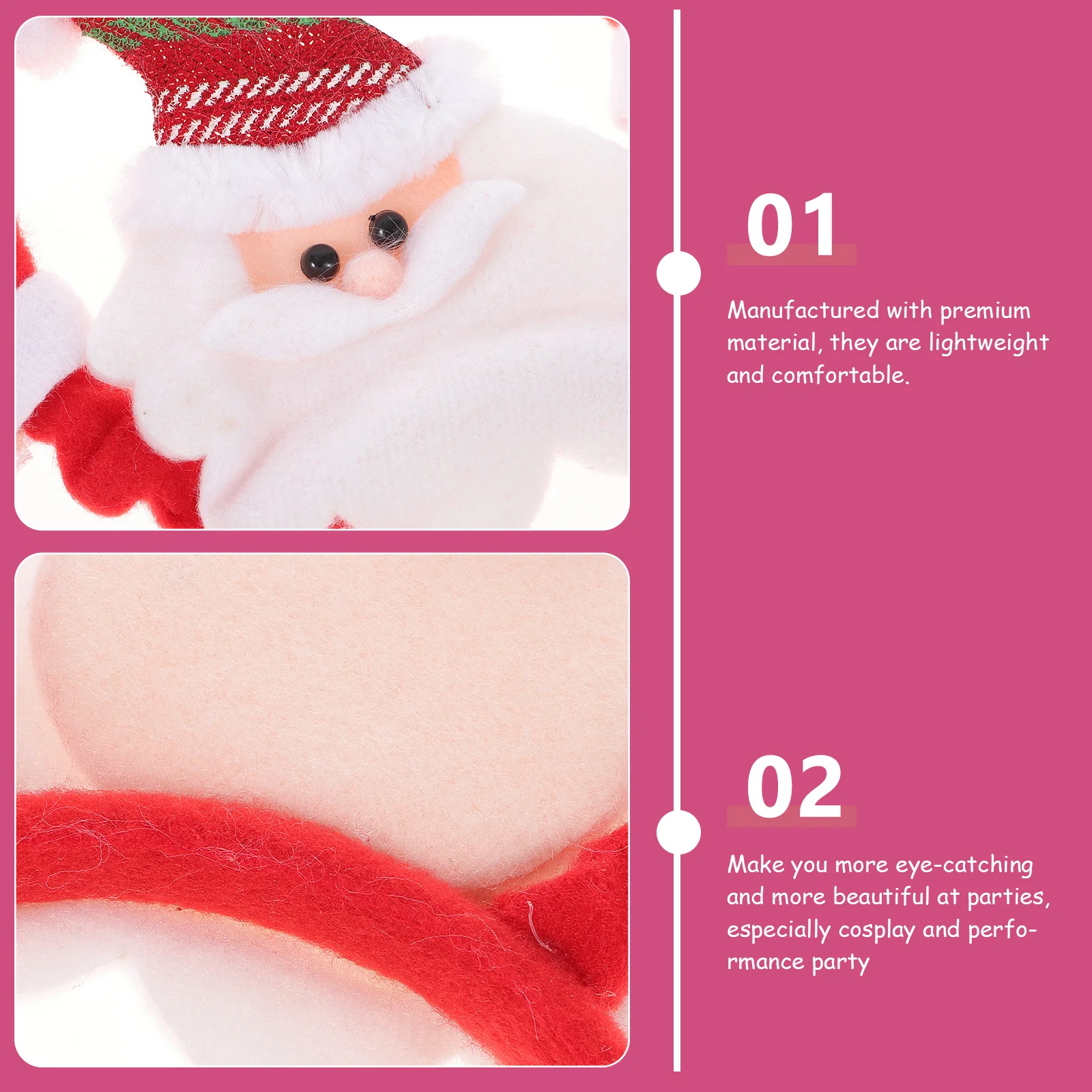 

4 шт., рождественские ленты для волос с пряничным человечком, легкие удобные вечерние обручи для волос для детей, друзей, семейный головной убор