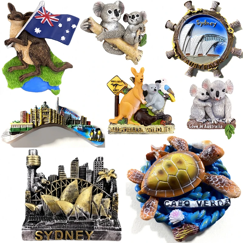 

Australia Sydney Melbourne Cabo Verde Fridge Magnets Message Board Decorative Travel Souvenir Refrigerator Sticker Home Decor