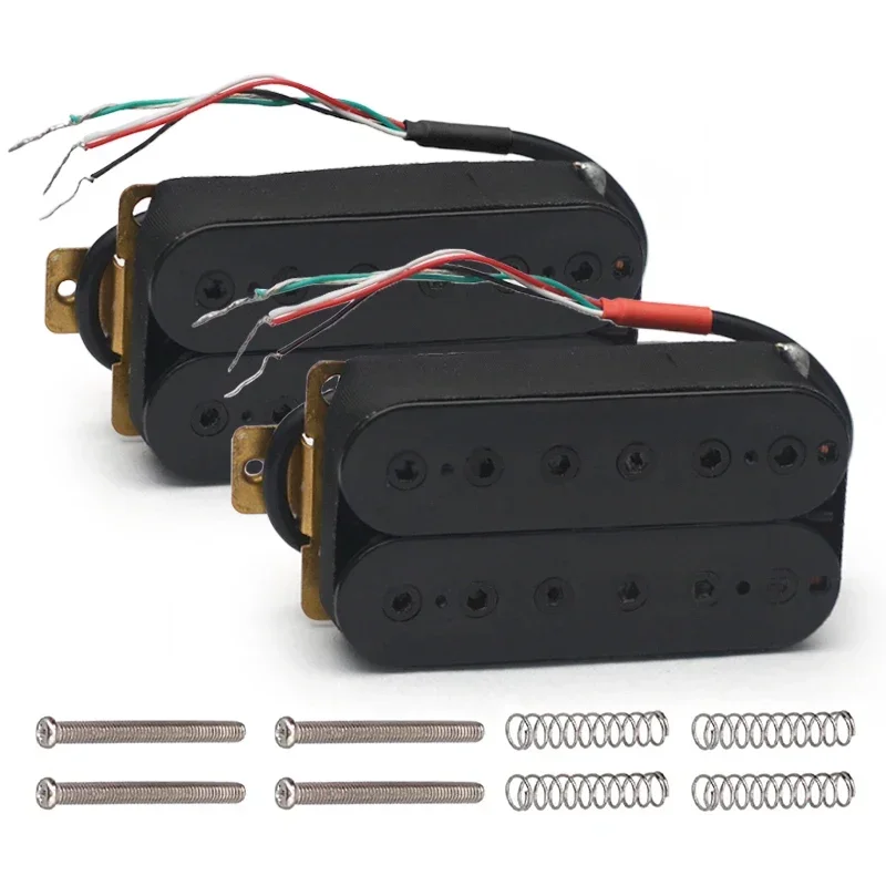 

6 String Electric Guitar Pickups Humbucker Dual in Line Adjustable Hex Screw Pickup Black