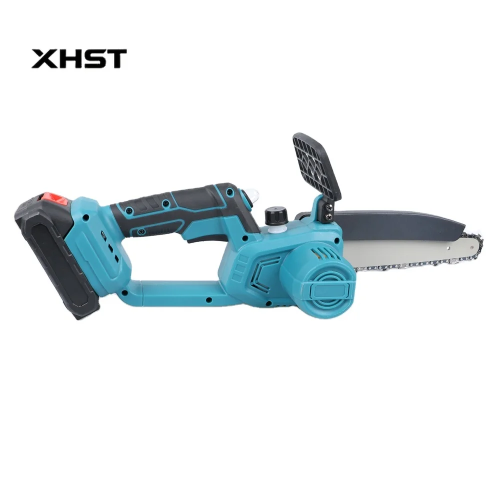 Portable 8-Inch Rechargeable Lithium Battery Mini Electric Logging Saw Household Small Handheld Electric Chain Saw Industrial