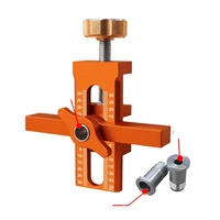 2 in 1 Cabinet Door Installation Positioner, 6/8/10mm Rebounder Punched Mounting Jig Wardrobe Cabinet Door Panel Installation